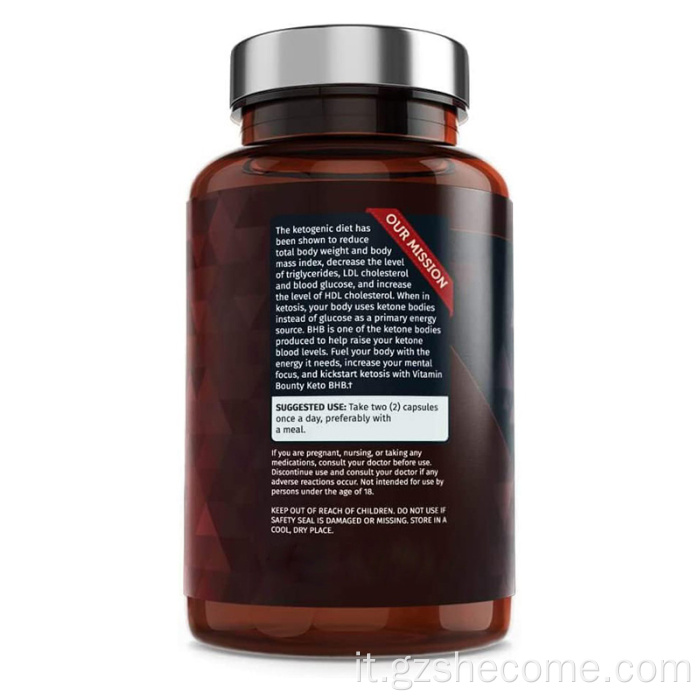 OEM Keto Capsules perdita di peso Keto BHB Supplemento